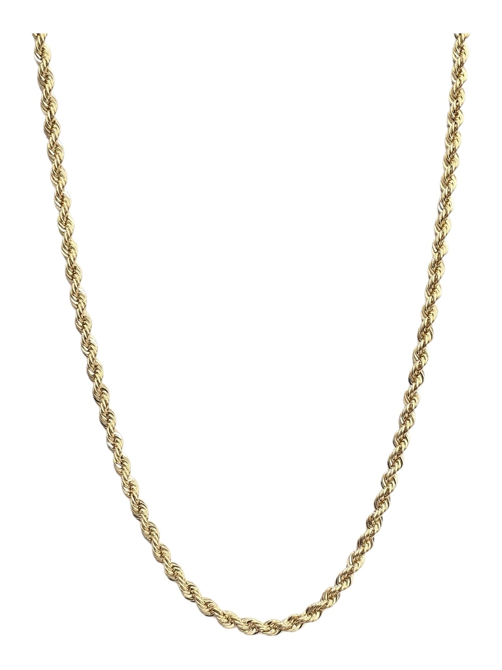 14k Real Gold Rope Chain 5mm 22 Inches - Picture 5 of 11
